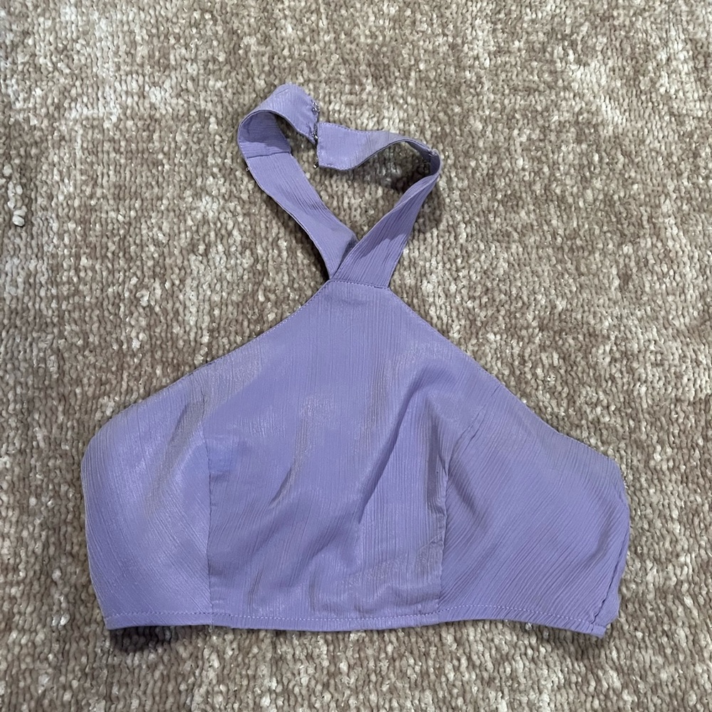 Purple Missguided crop. Size 4